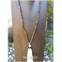 agate full beads stone natural color tassels necklace fashion accessories 